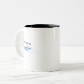 冷気を吹くエアコン ツートーンマグカップ (正面左)