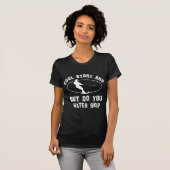冷水のスキーデザイン Tシャツ (正面フル)