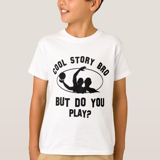 冷水のポロのデザイン Tシャツ (正面)