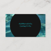 冷水の背景の名刺6 名刺 (裏面)