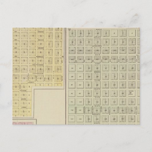 冷水、保護、アビラ、カンザス ポストカード (正面)