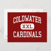 冷水 – 深紅色 – ハイ – 冷水ミシガン ポストカード (正面/裏面)