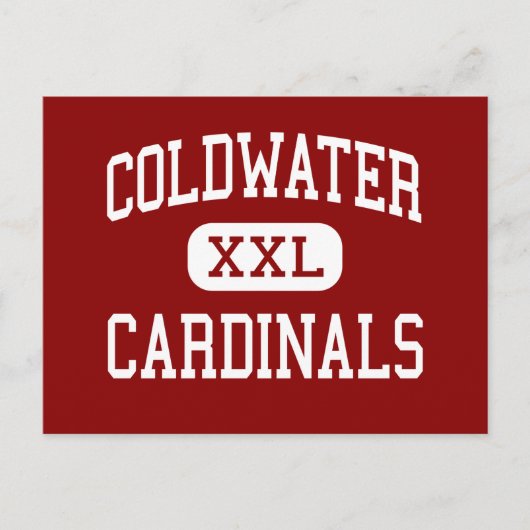 冷水 – 深紅色 – ハイ – 冷水ミシガン ポストカード (正面)