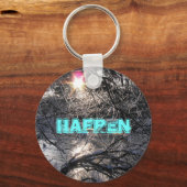 冷河ハフレン、雪と太陽 キーホルダー (正面)