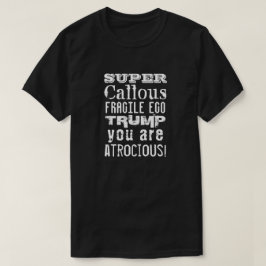 冷淡すごいな弱い自我、トランプ君は残虐だ Tシャツ