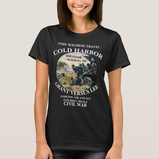 冷港の戦い タイムマシン旅行 Tシャツ (正面)
