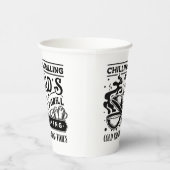 冷焼きパパのバーとグリルデザイン 紙コップ (右)