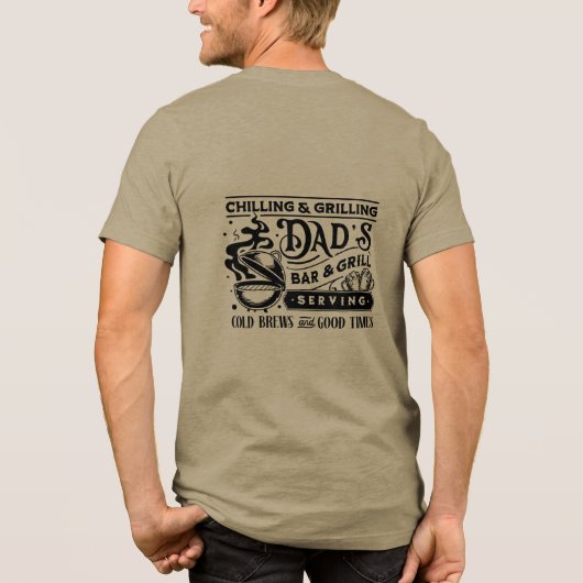 冷焼きパパのバーとグリル2 トライブレンドTシャツ (裏面)