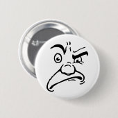 冷笑の漫画の顔 缶バッジ (正面&裏面)