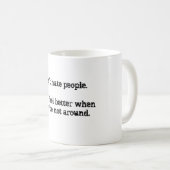 冷笑的なマグ コーヒーマグカップ (正面右)