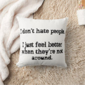 冷笑的な枕 クッション (ブランケット)