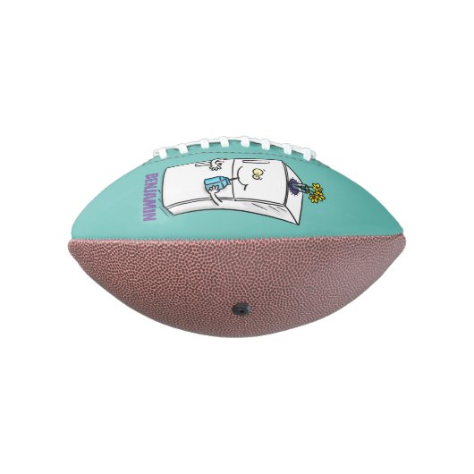 冷蔵おもしろいイラストレーション アメリカンフットボール (回転270)