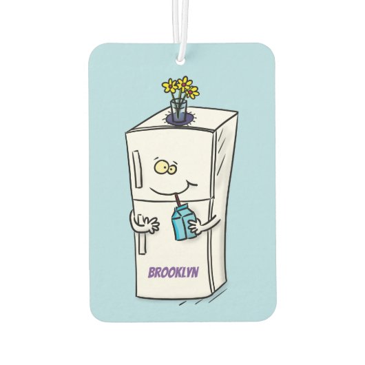 冷蔵おもしろいイラストレーション カーエアーフレッシュナー (裏面)