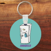 冷蔵おもしろいイラストレーション キーホルダー (正面)