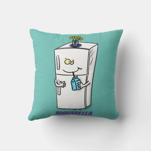 冷蔵おもしろいイラストレーション クッション (裏面)