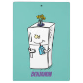 冷蔵おもしろいイラストレーション クリップボード (裏面)