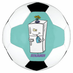冷蔵おもしろいイラストレーション サッカーボール
