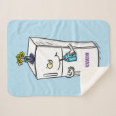 冷蔵おもしろいイラストレーション シェルパブランケット (正面(横))