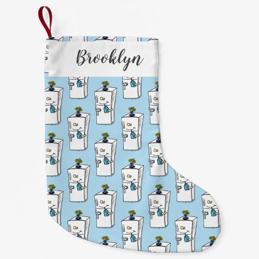 冷蔵おもしろいイラストレーション スモールクリスマスストッキング (正面)