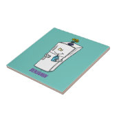 冷蔵おもしろいイラストレーション タイル (側面)