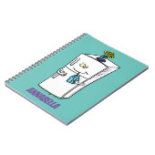 冷蔵おもしろいイラストレーション ノートブック (左側)