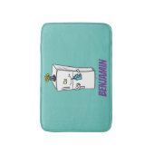 冷蔵おもしろいイラストレーション バスマット (正面縦)