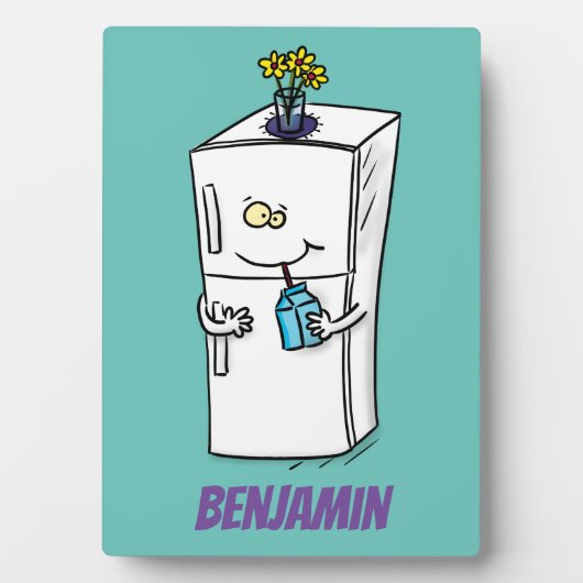 冷蔵おもしろいイラストレーション フォトプラーク (正面)