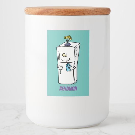 冷蔵おもしろいイラストレーション フードラベル (正面)