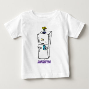 冷蔵おもしろいイラストレーション ベビーTシャツ