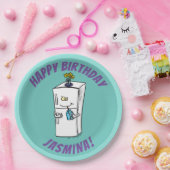 冷蔵おもしろいイラストレーション ペーパープレート (パーティー)