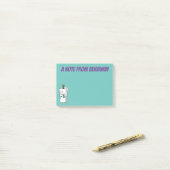 冷蔵おもしろいイラストレーション ポストイット (デスク上)