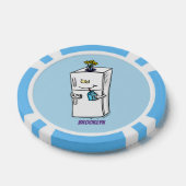 冷蔵おもしろいイラストレーション ポーカーチップ (シングル)