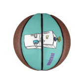 冷蔵おもしろいイラストレーション ミニバスケットボール (縦)