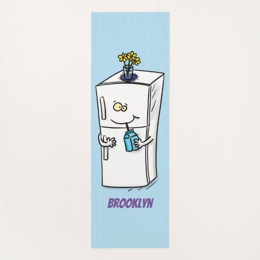 冷蔵おもしろいイラストレーション ヨガマット (裏面)