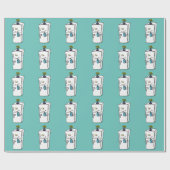 冷蔵おもしろいイラストレーション ラッピングペーパー (フラット)