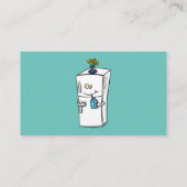 冷蔵おもしろいイラストレーション 名刺 (裏面)