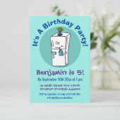 冷蔵おもしろいイラストレーション 招待状 (スタンド正面)