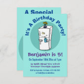 冷蔵おもしろいイラストレーション 招待状 (正面/裏面)