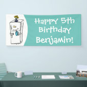 冷蔵おもしろいイラストレーション 横断幕 (トレードショー)