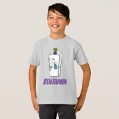 冷蔵おもしろいイラストレーション Tシャツ (正面フル)