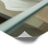 冷蔵おもしろい庫を見ている人 ポスター (角)