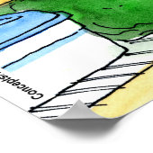 冷蔵庫おもしろい鶏卵ファミリーポスター ポスター (角)