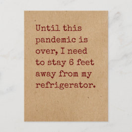 冷蔵庫から6フィート離れる必要がある ポストカード