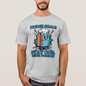 冷蔵庫にまつわる面白い一言 Tシャツ (正面)