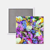 冷蔵庫の花カラフルフローラ秋 マグネット (正面/裏面)