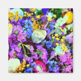 冷蔵庫の花カラフルフローラ秋 マグネット