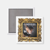冷蔵庫を強化する「グラマー・ガール」マグネット マグネット (正面/裏面)