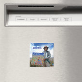 冷蔵庫アート：アーティストJohn Dyerプロフィール写真 マグネット (インサイチュ (食洗機))