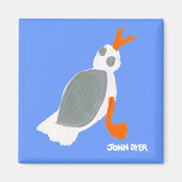 冷蔵庫アート：シーガル マグネット