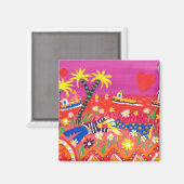 冷蔵庫アート： Cornish Sweethearts マグネット (正面/裏面)